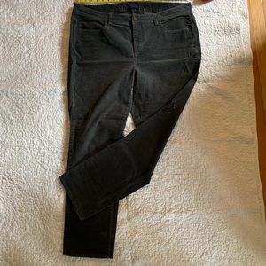 Talbots gray corduroy pants